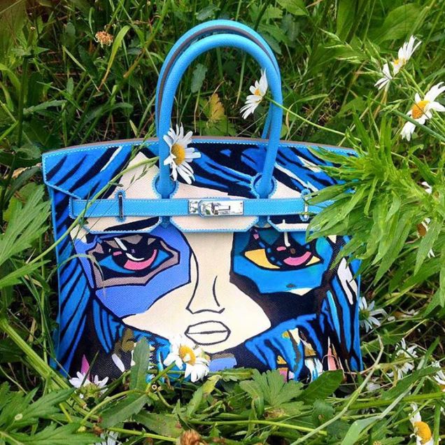 From graffiti to embroidery: Hermes Birkin bags customised by